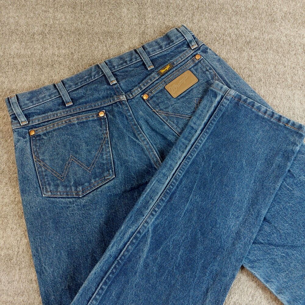 Wrangler 13MWZ Jeans Cowboy Cut Original Fit Mens 32x30 (Fit 31x28) Blue Western